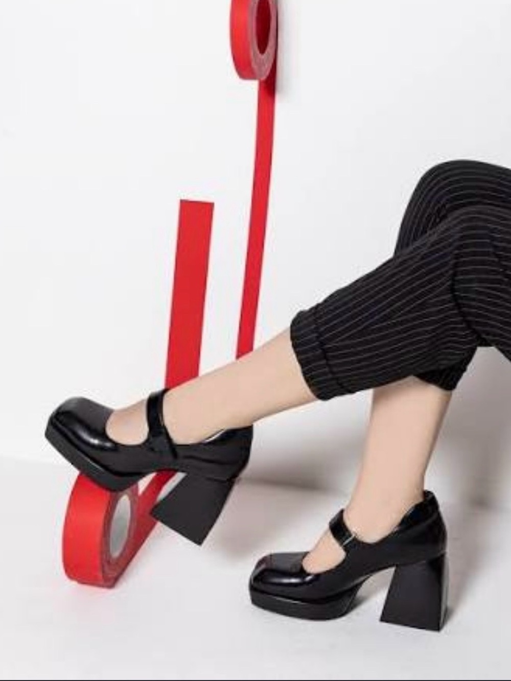 Jeffrey Campbell Reine-leather Mary Jane’s- inspired by y2k chunky shoe styles!
